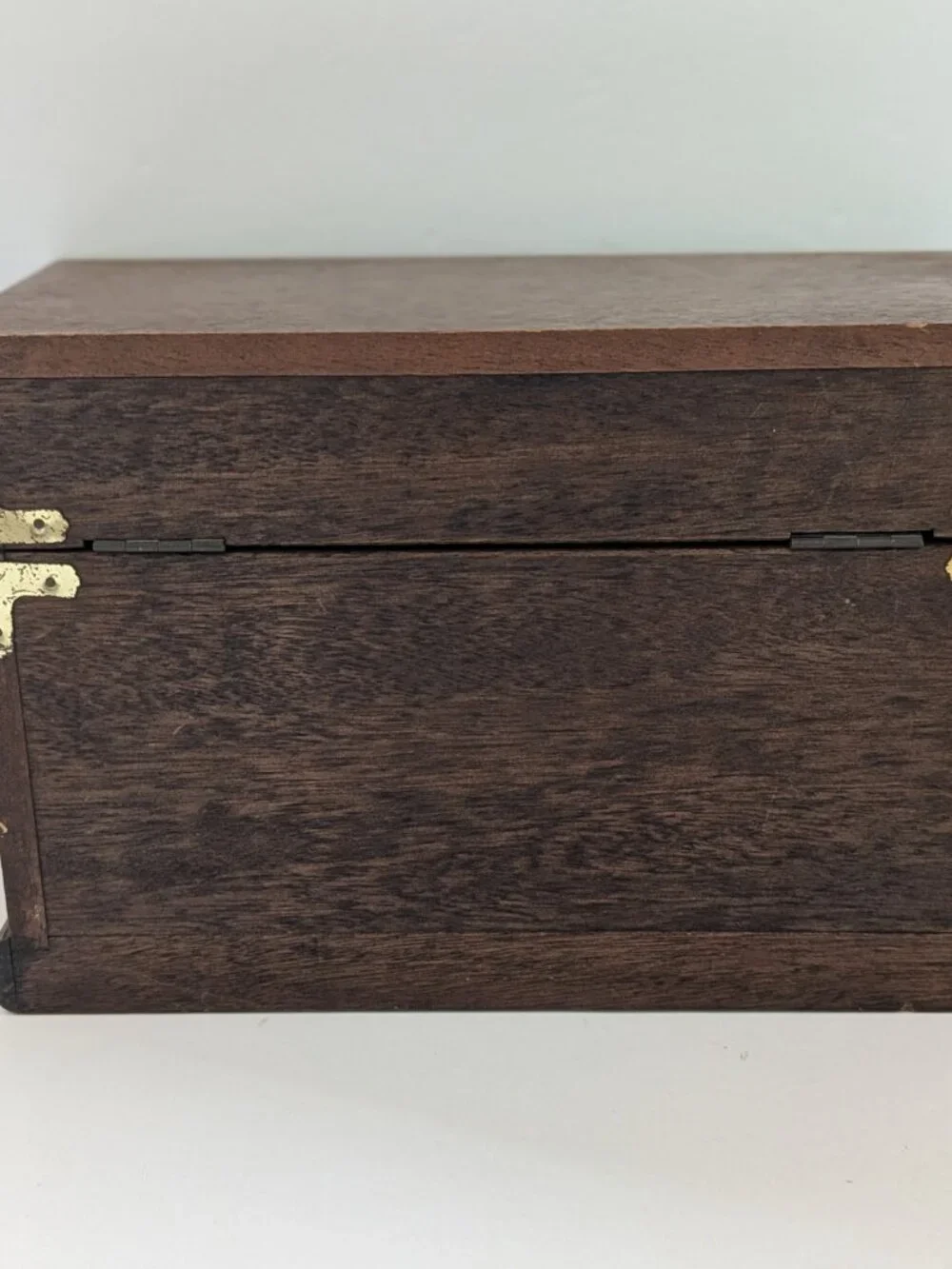 Vintage Royal Sealy Wooden Musical Jewelry Box Red Lined Drawers